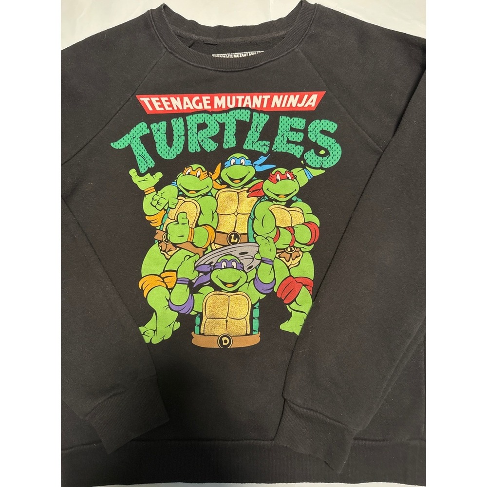 Teenage Mutant Ninja‎ Turtles Graphic Print Crewneck Sweatshirt Size S
